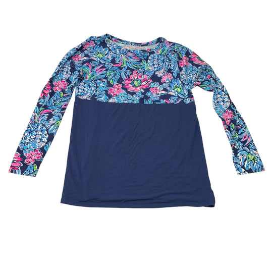 Top Long Sleeve Designer By Lilly Pulitzer In Navy, Size: Xs