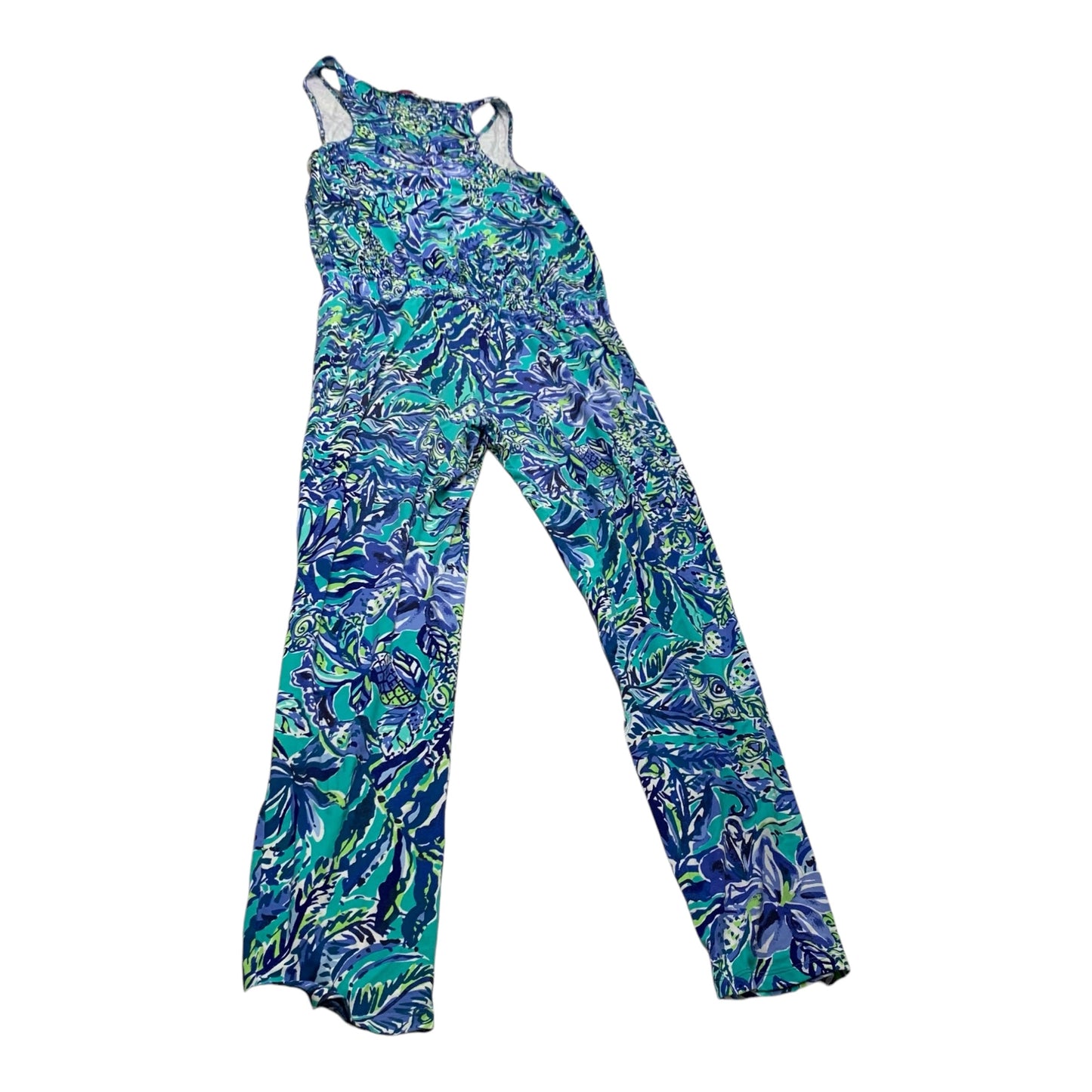 Jumpsuit Designer By Lilly Pulitzer In Blue & Green, Size: S