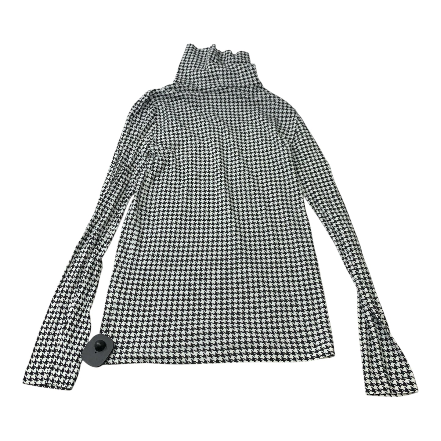 Top Long Sleeve By J. Crew In Black & White, Size: Xxs