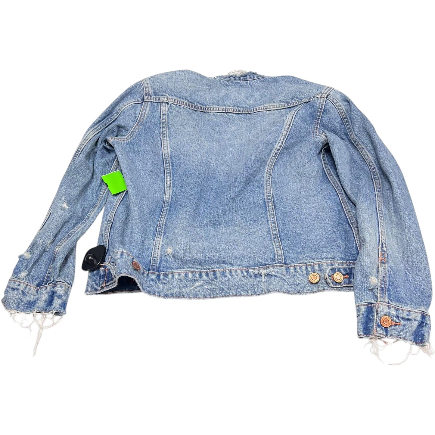 Jacket Denim By Lucky Brand In Blue Denim, Size: S