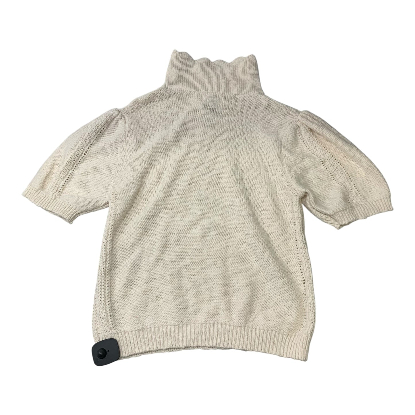 Sweater Short Sleeve By Universal Thread In Cream, Size: M