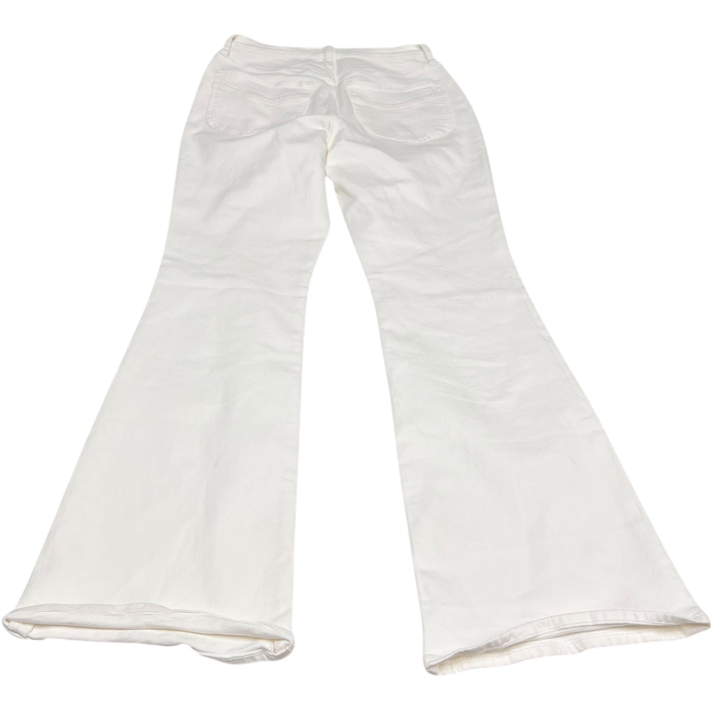 Jeans Flared By Madewell In White Denim, Size: 4