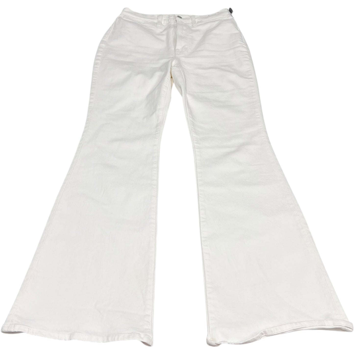 Jeans Flared By Madewell In White Denim, Size: 4