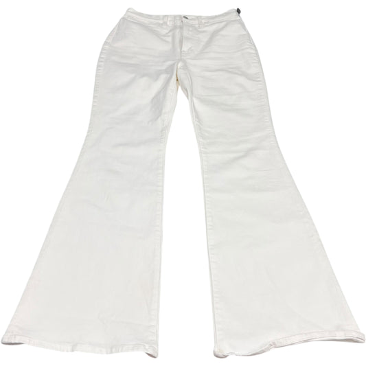 Jeans Flared By Madewell In White Denim, Size: 4