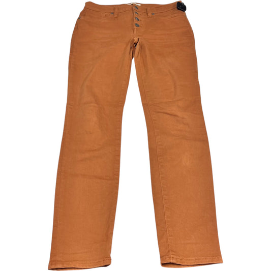 Jeans Skinny By Madewell In Orange Denim, Size: 2