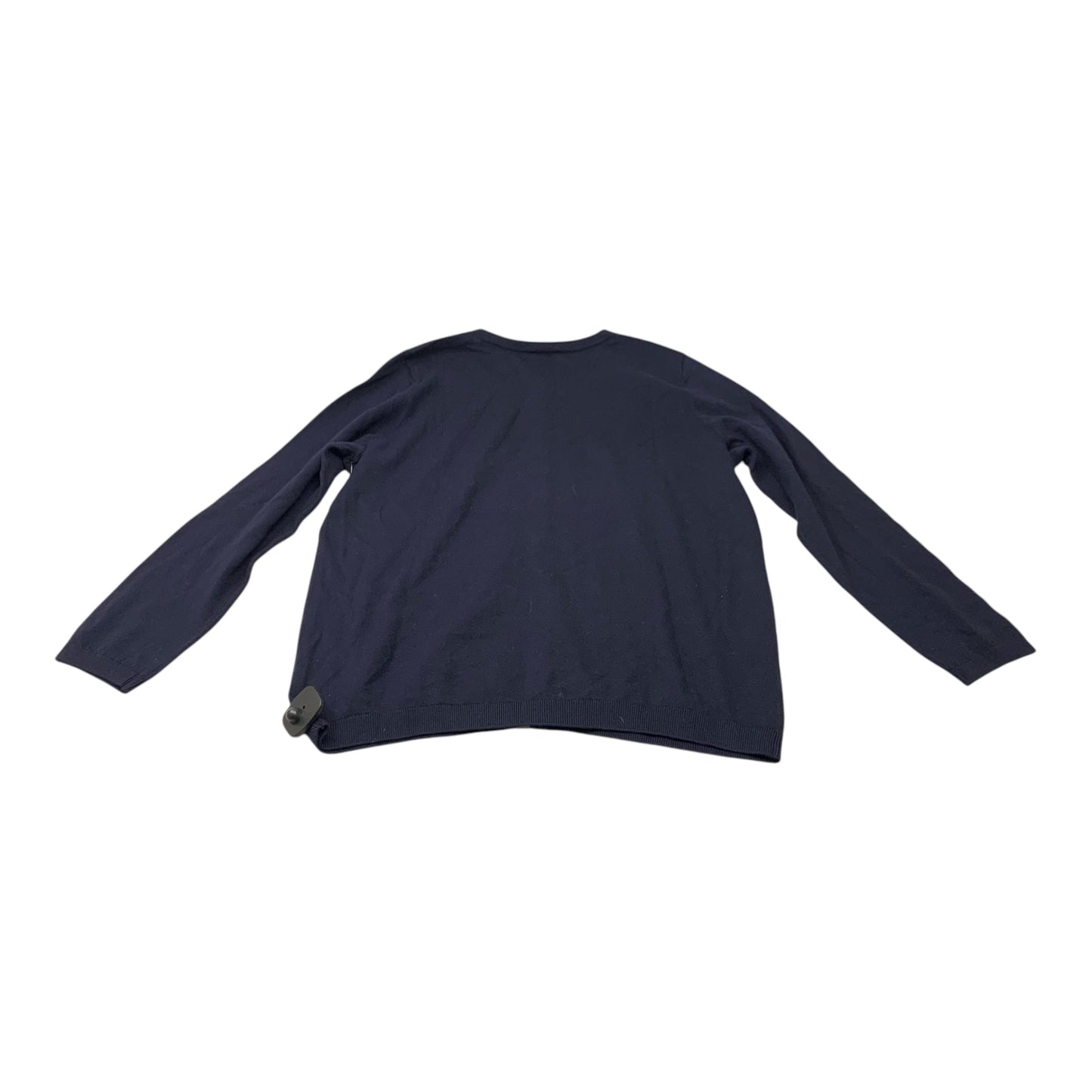 Top Long Sleeve By Talbots In Navy, Size: 1x