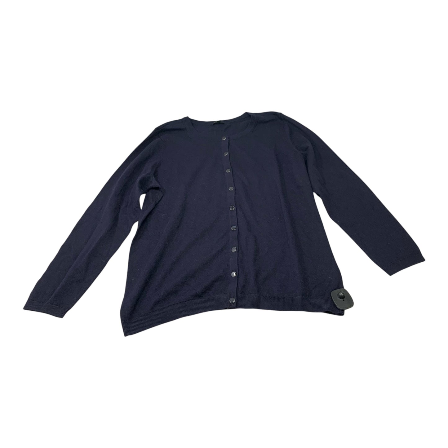 Top Long Sleeve By Talbots In Navy, Size: 1x