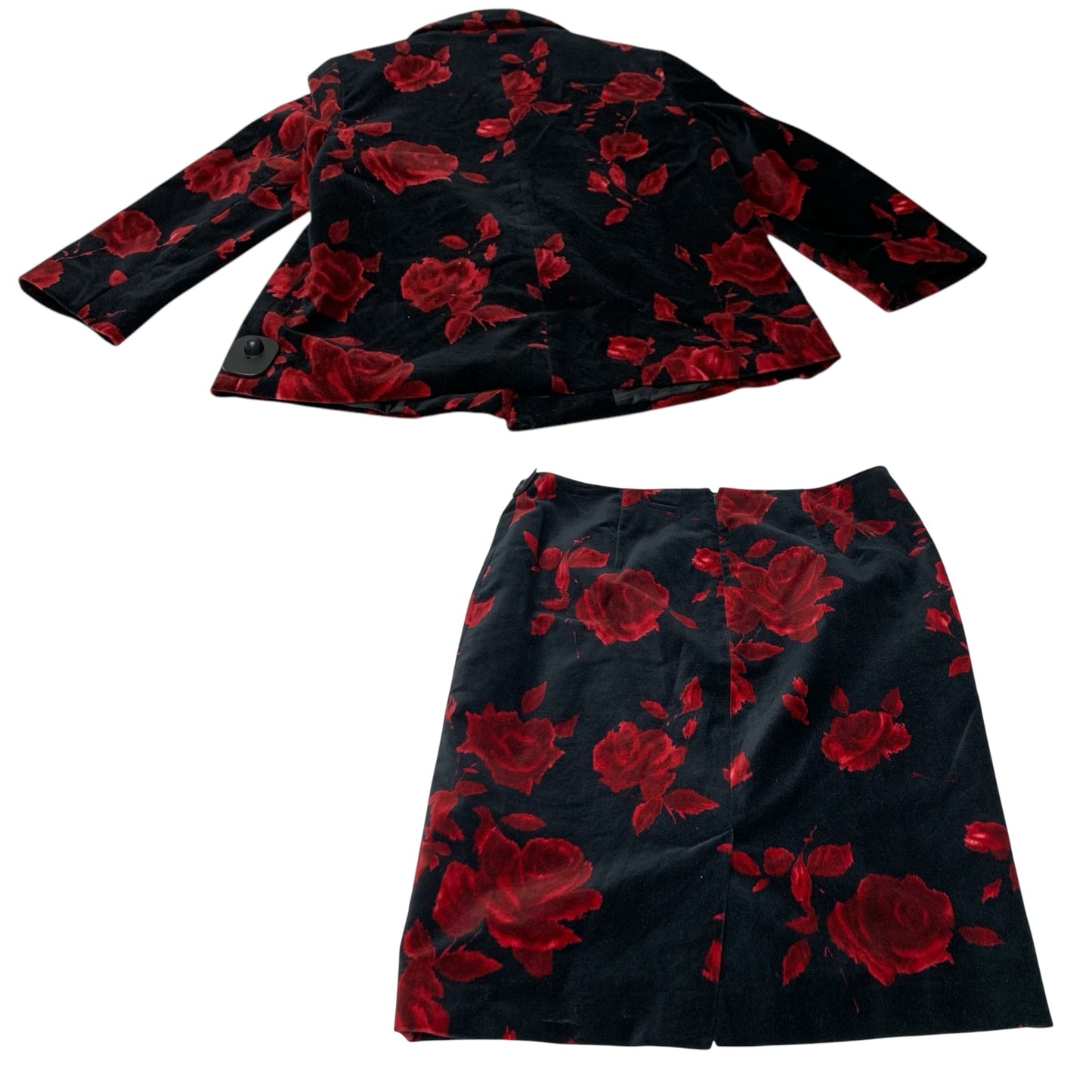 Skirt Mini & Short By Talbots In Black & Red, Size: Mp