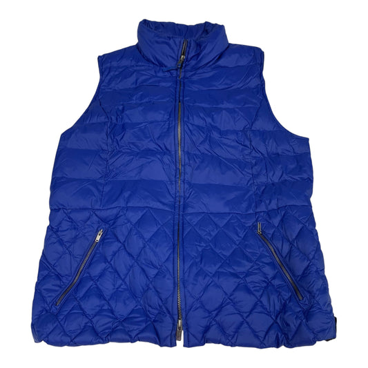 Vest Puffer & Quilted By Talbots In Blue, Size: L