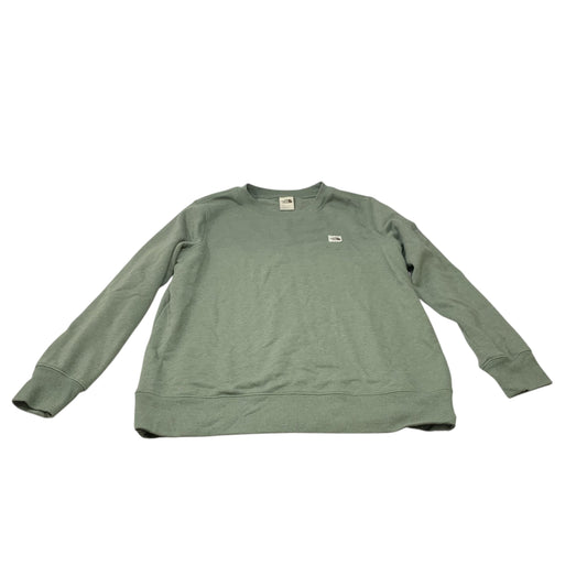 Athletic Top Long Sleeve Crewneck By The North Face In Green, Size: L