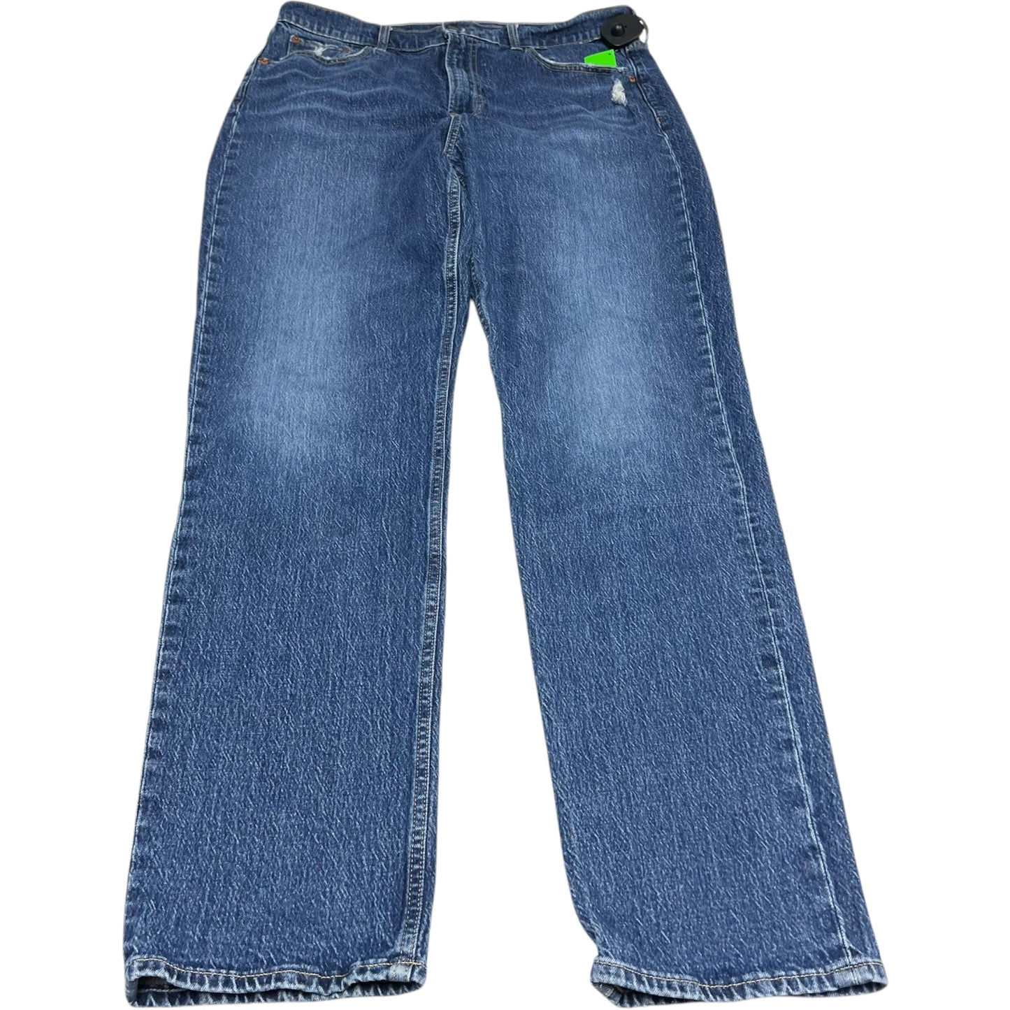 Jeans Straight By Gap In Blue Denim, Size: 14