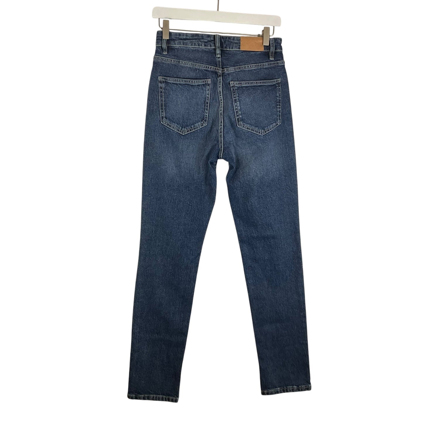 Jeans Straight By Zara In Blue Denim, Size: 6