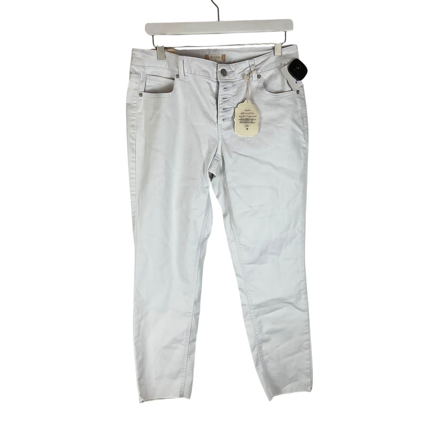 Jeans Straight By Altard State In White Denim, Size: 8