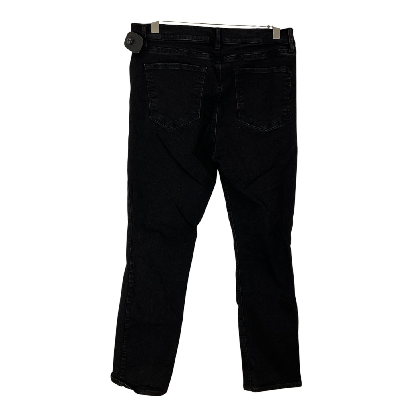 Jeans Skinny By Loft In Black Denim, Size: 10