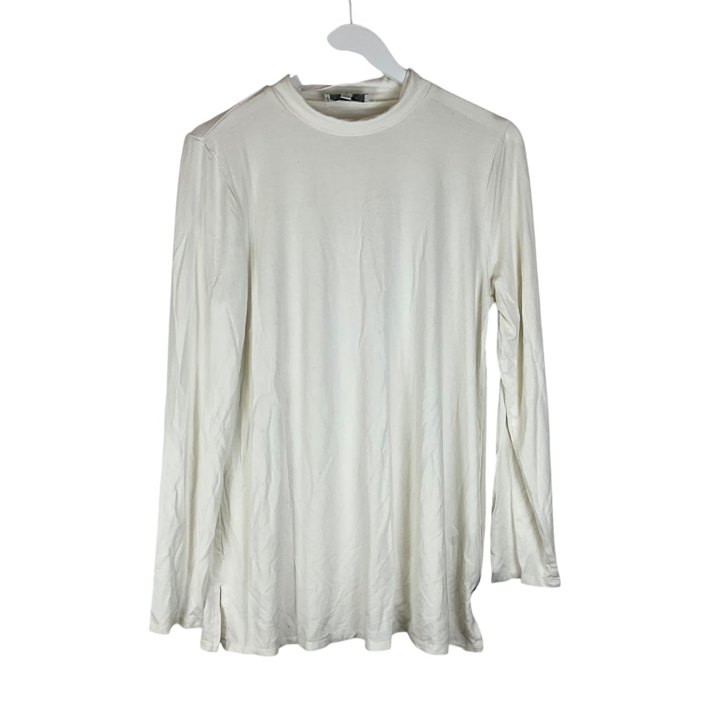 Top Long Sleeve Basic By New Directions In White, Size: Xl