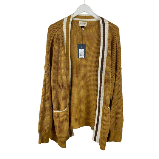 Sweater Cardigan By Universal Thread In Yellow, Size: Xxl