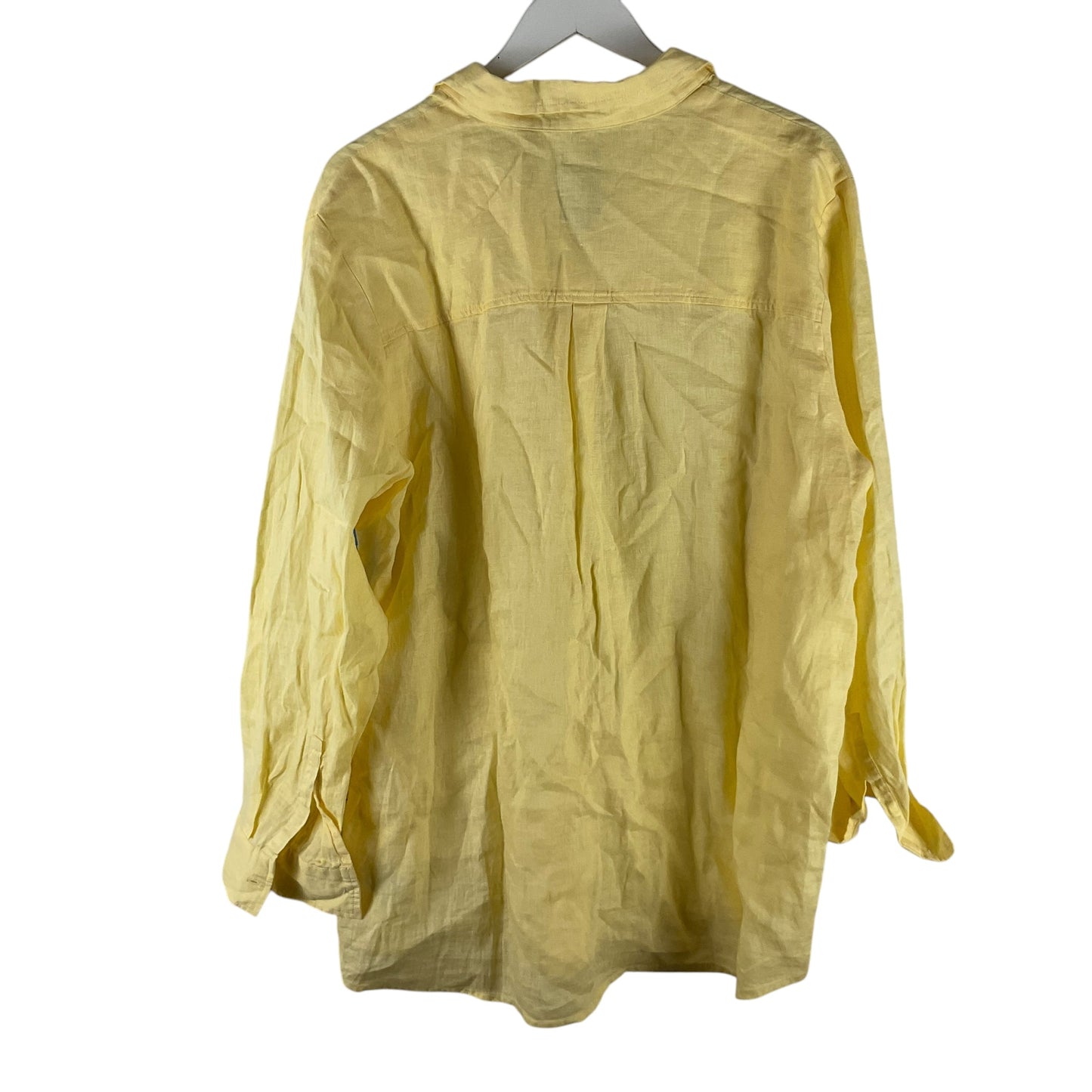 Top Long Sleeve Basic By Gap In Yellow, Size: Xl