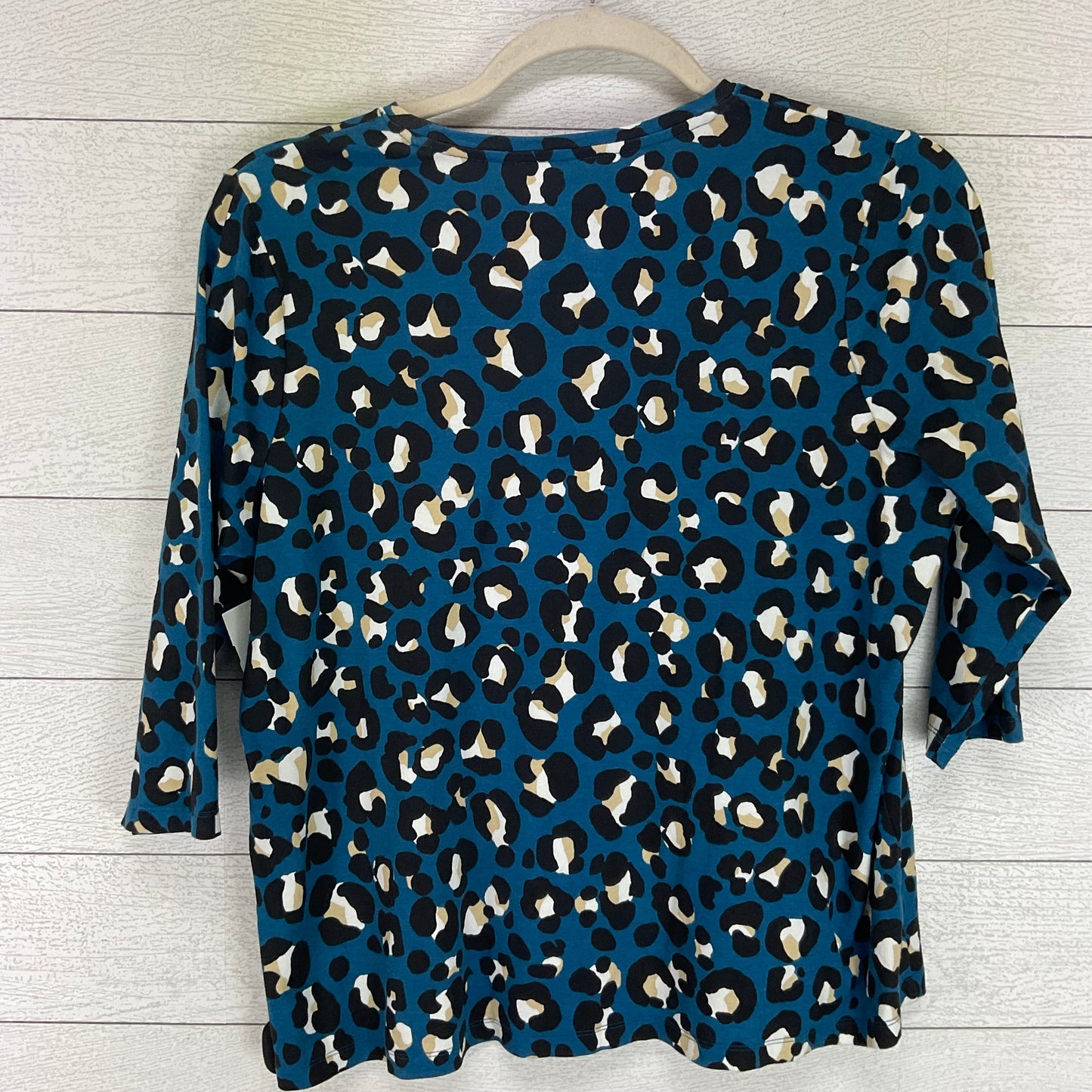 Top Long Sleeve By Kim Rogers In Blue, Size: 1x