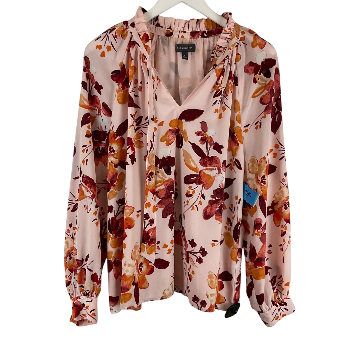 Top Long Sleeve By Limited In Floral Print, Size: L