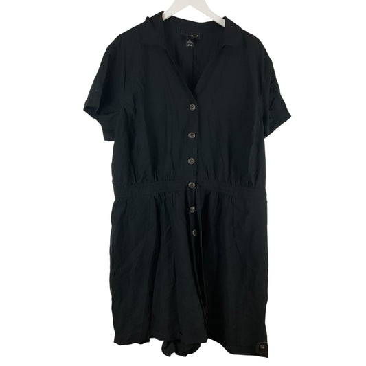 Romper By Lane Bryant In Black, Size: 24