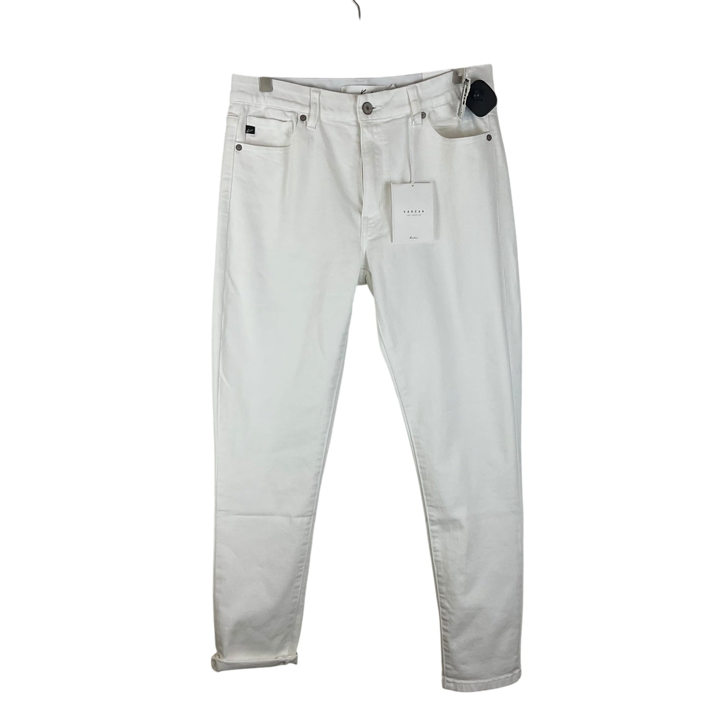 Jeans Skinny By Kancan In White Denim, Size: 6