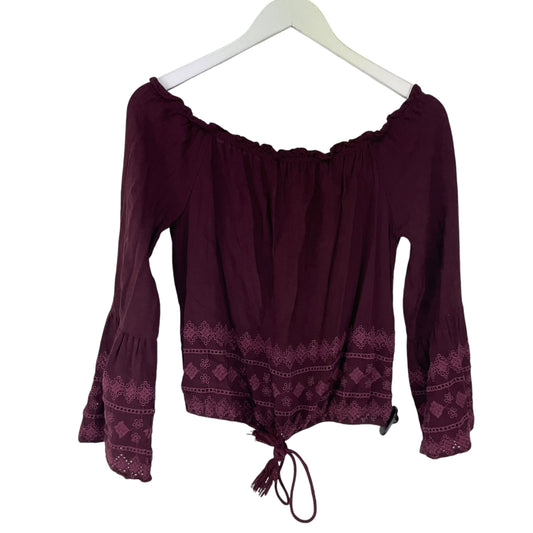 Top Long Sleeve By Altard State In Purple, Size: S