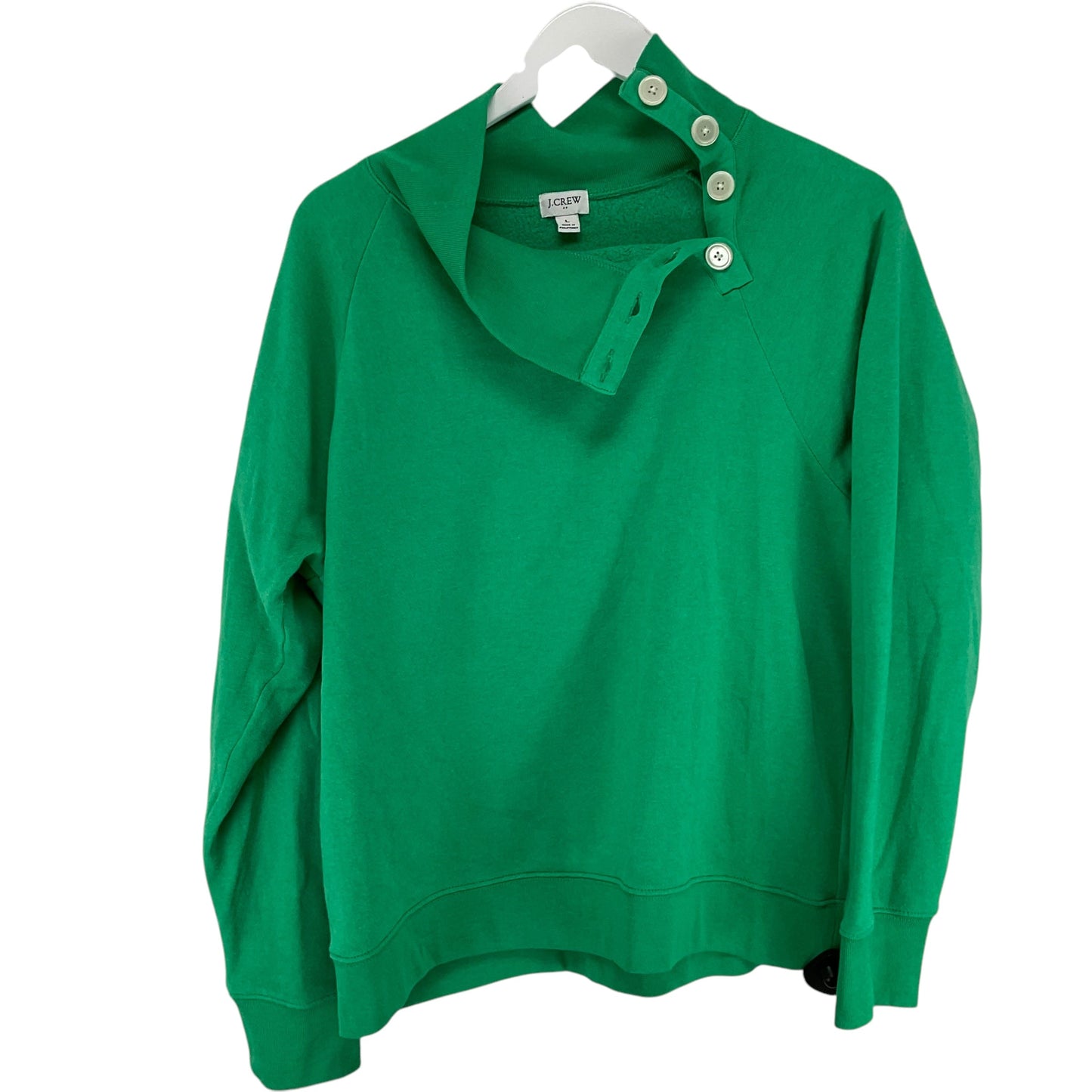 Top Long Sleeve By J. Crew In Green, Size: L