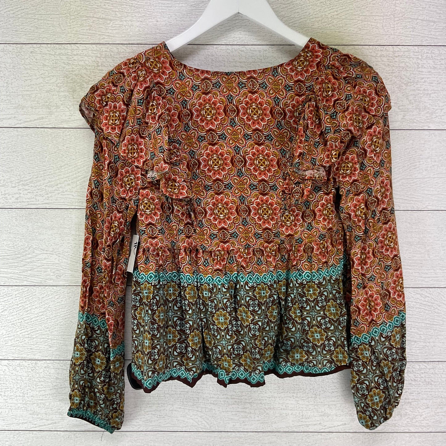 Top Long Sleeve By Altard State In Orange, Size: S