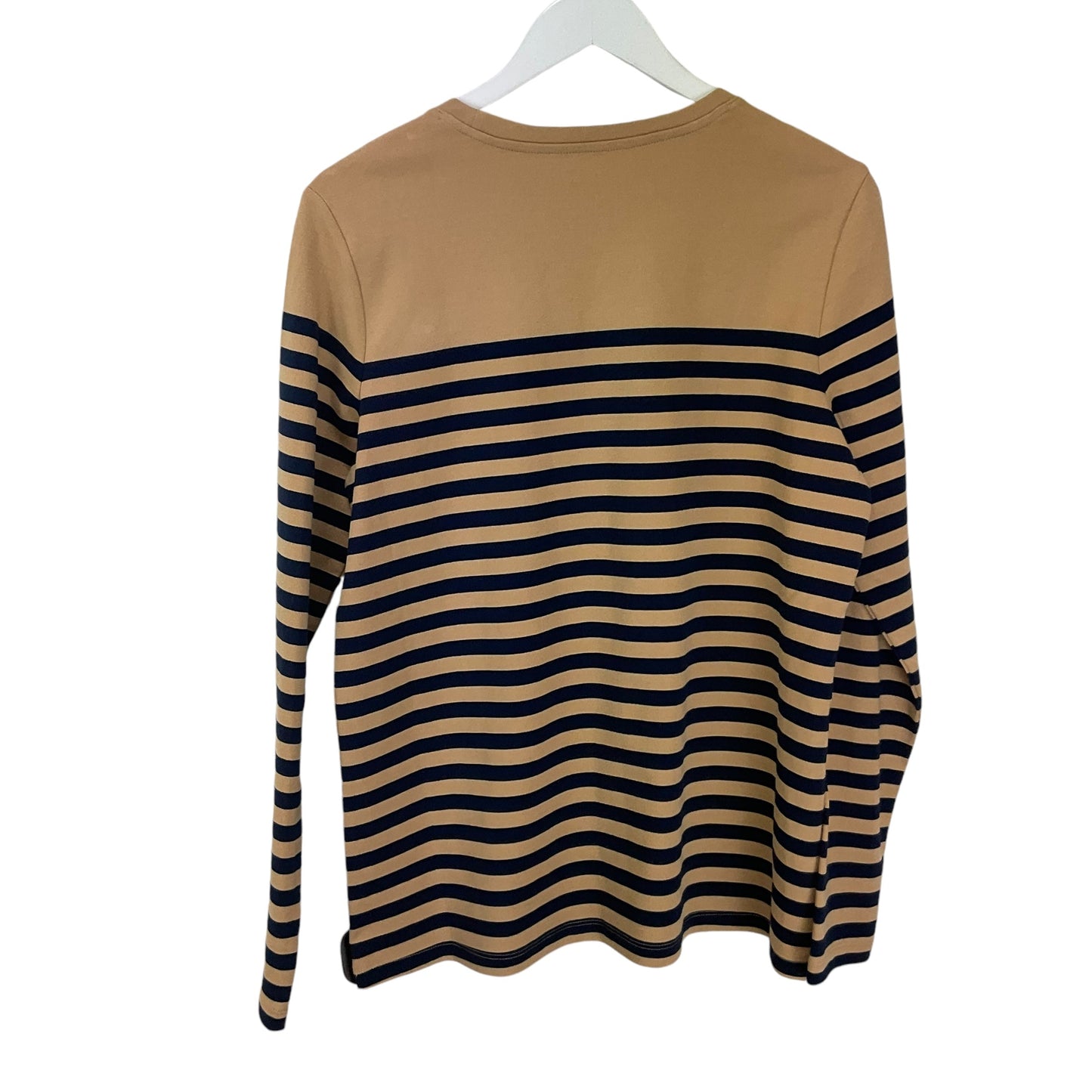 Top Long Sleeve By Kim Rogers In Brown, Size: M