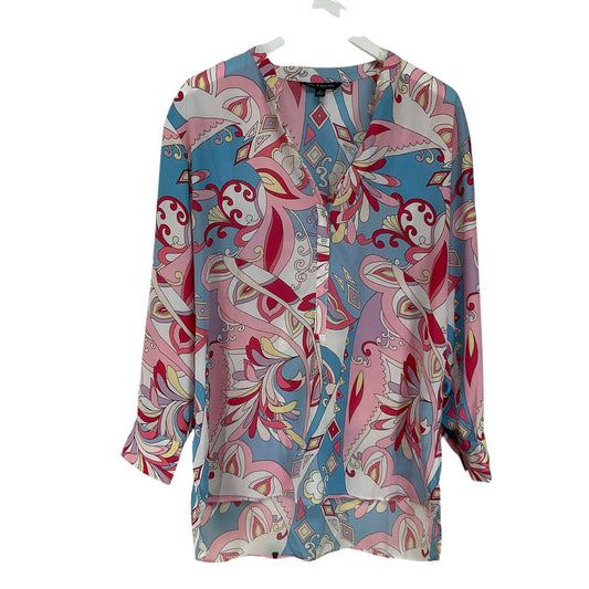 Top Long Sleeve By Zac And Rachel In Multi-colored, Size: M