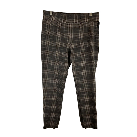 Pants Leggings By Logg In Plaid Pattern, Size: L