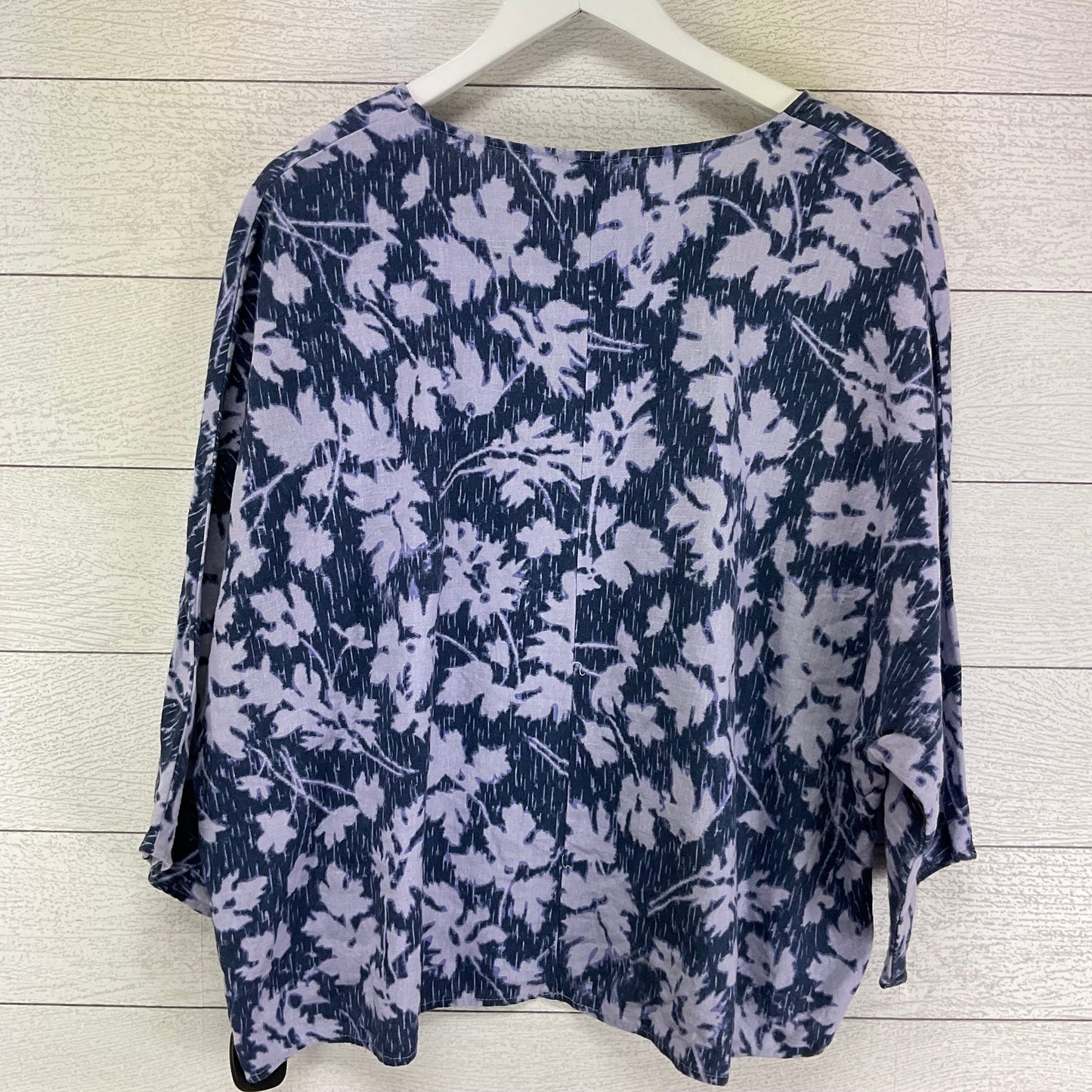 Top Long Sleeve By For Cynthia In Blue, Size: Xl