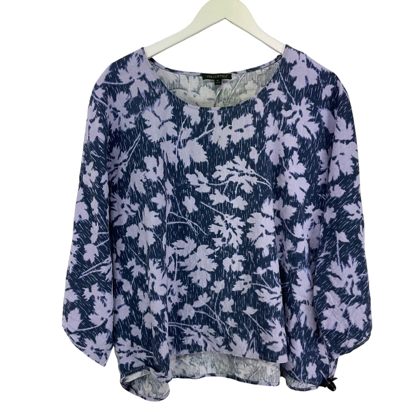 Top Long Sleeve By For Cynthia In Blue, Size: Xl