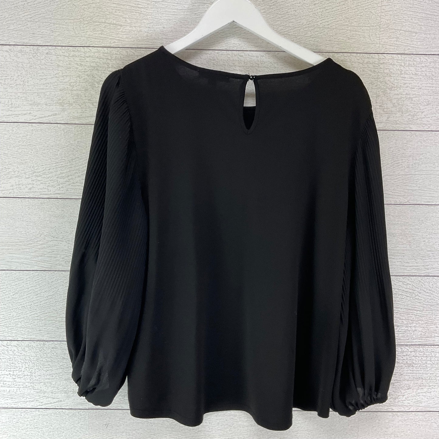 Top Long Sleeve By Adrianna Papell In Black, Size: Xl