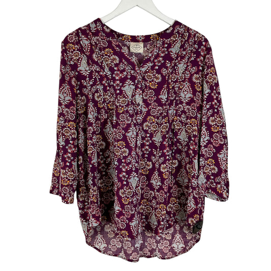 Top Long Sleeve By St John Collection In Purple, Size: S