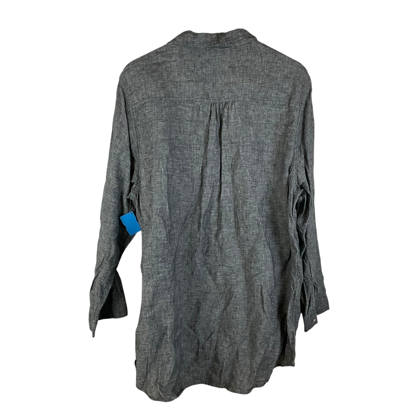 Top Long Sleeve By Tahari By Arthur Levine In Grey, Size: 2x