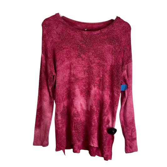 Top Long Sleeve By American Eagle In Red, Size: M