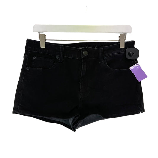 Black Denim Shorts American Eagle, Size 10