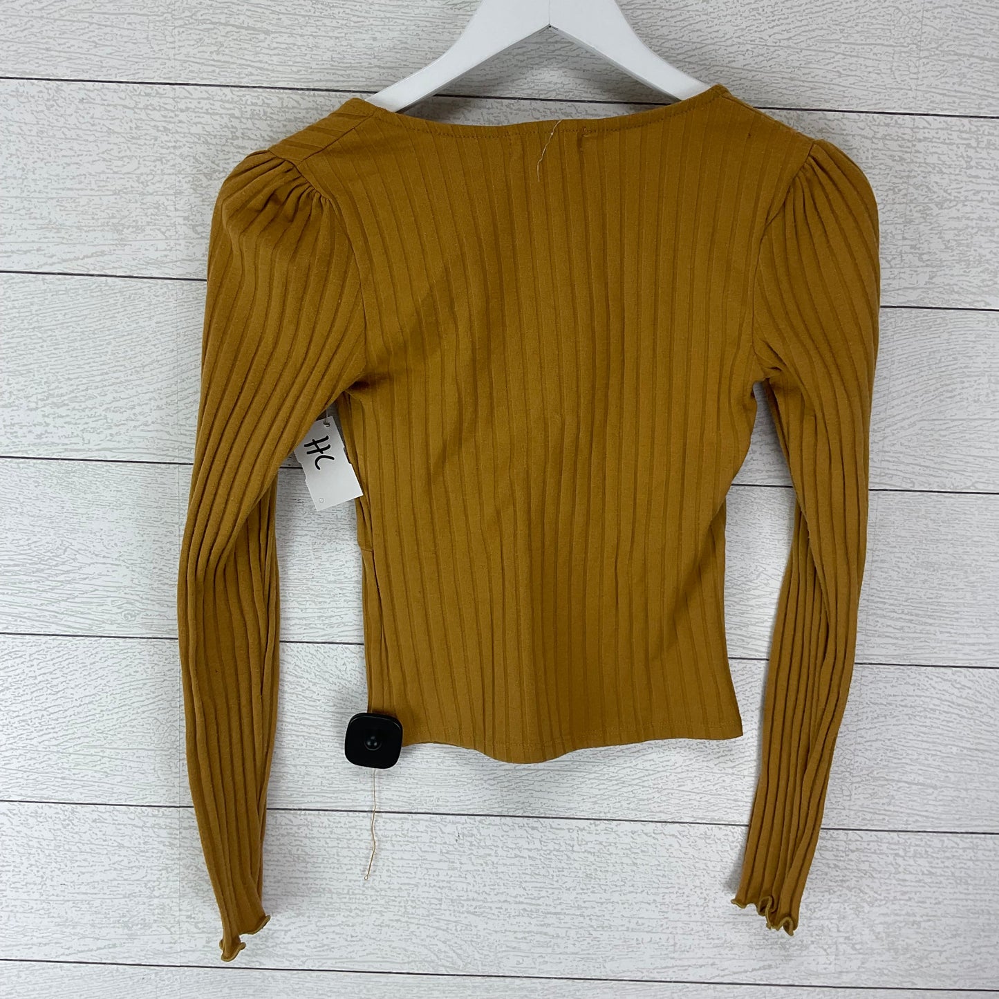 Top Long Sleeve By Altard State In Yellow, Size: S