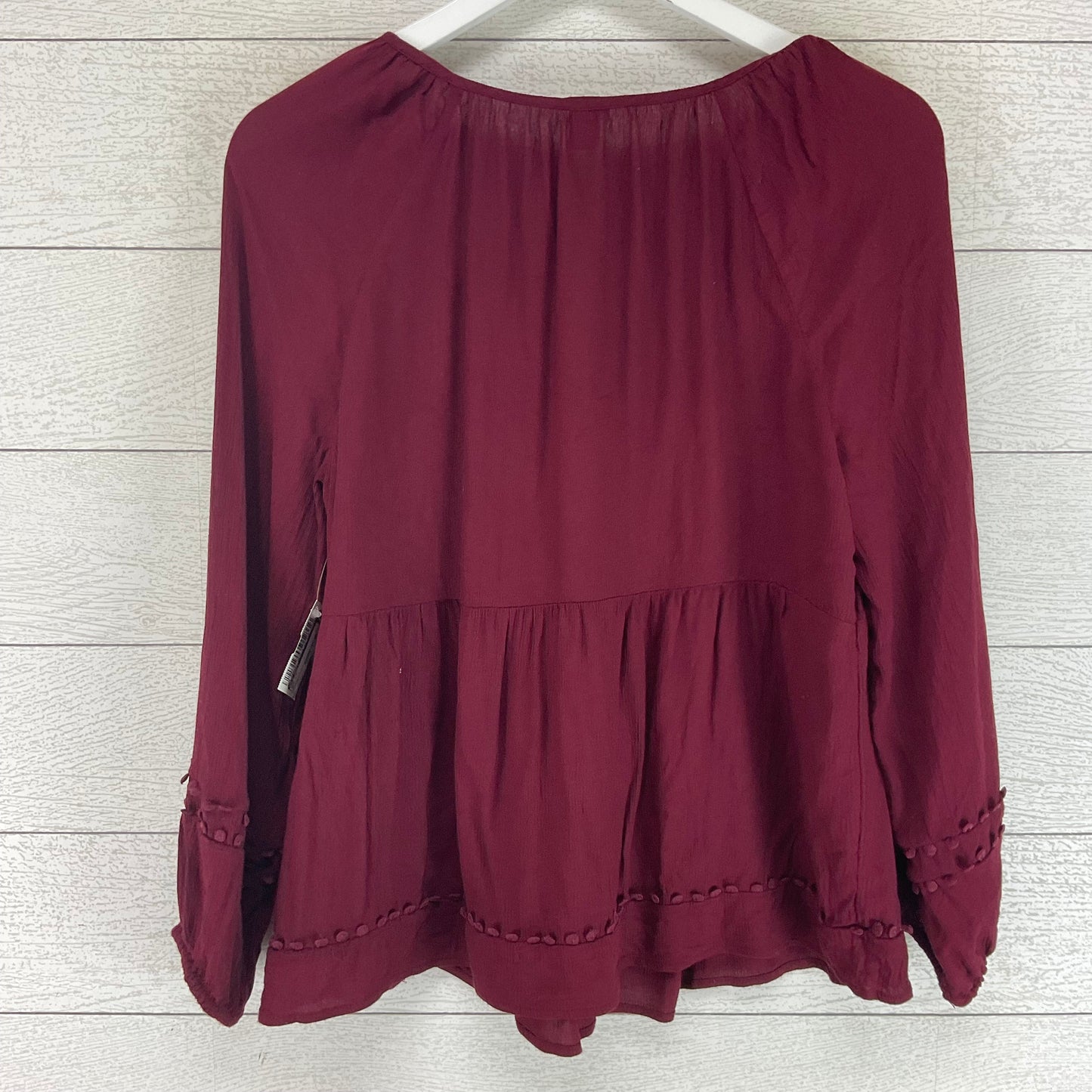 Top Long Sleeve By Old Navy In Red, Size: M