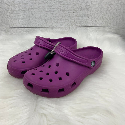 Sandals Sport By Crocs In Purple, Size: 7