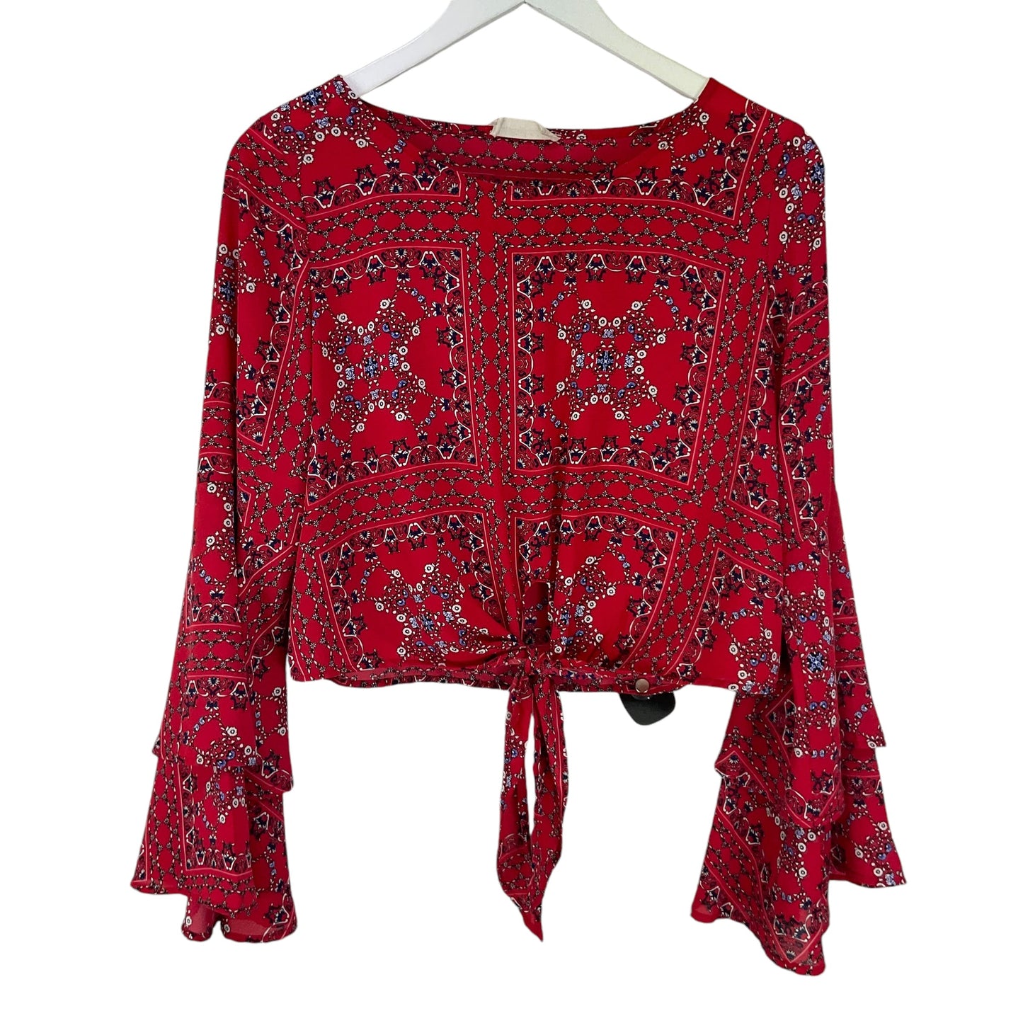 Top Long Sleeve By Altard State In Red, Size: S