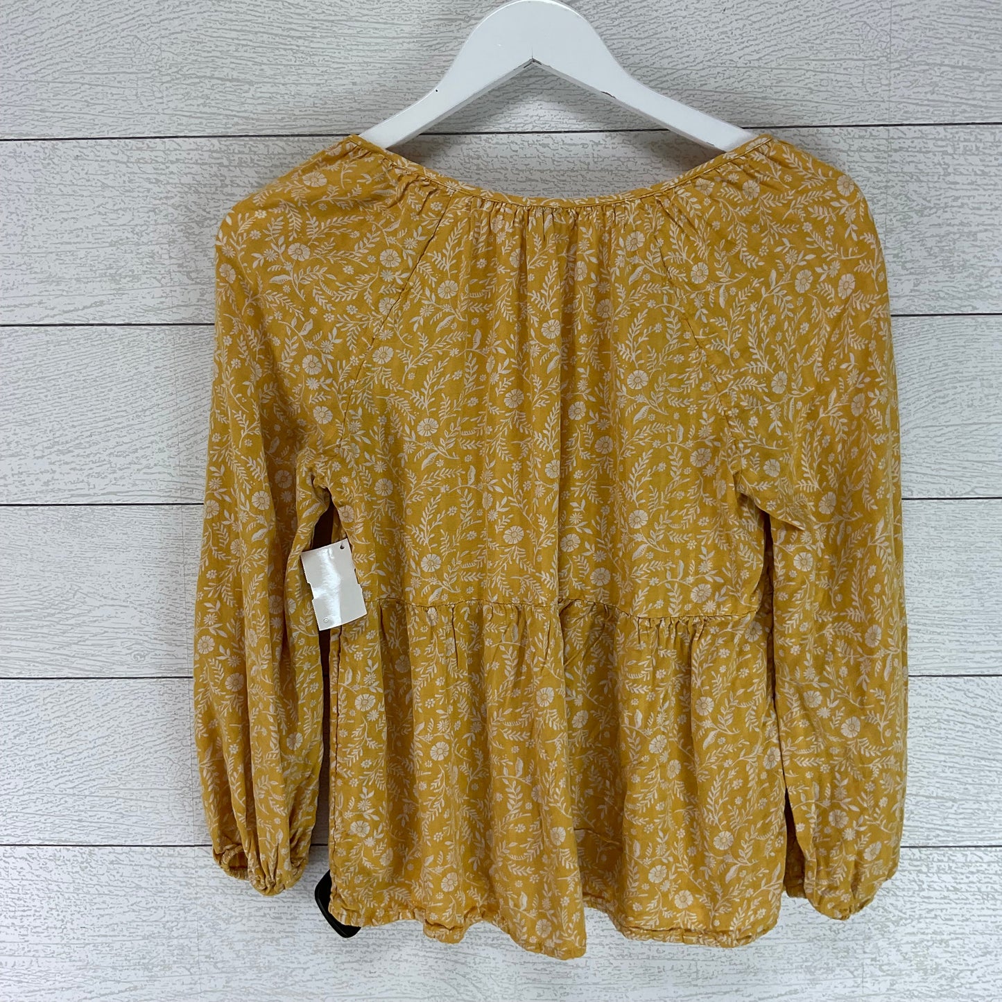 Top Long Sleeve By Old Navy In Yellow, Size: 0