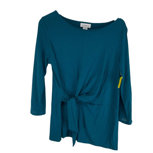 Top Long Sleeve By Liz Claiborne In Blue, Size: M