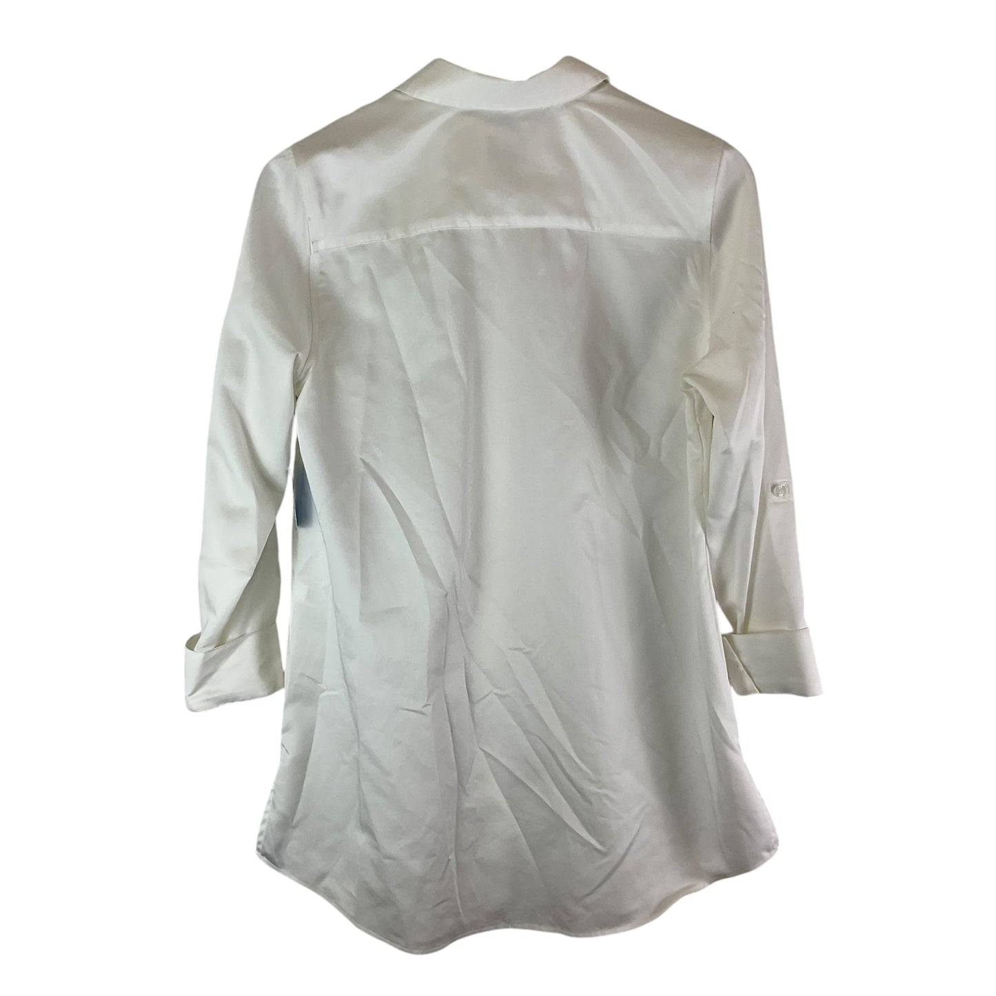 Top Long Sleeve By Chicos In White, Size: 0