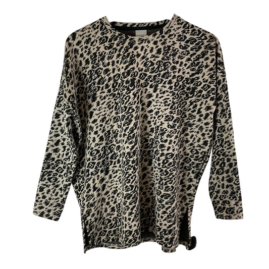 Top Long Sleeve By Chicos In Animal Print, Size: 0