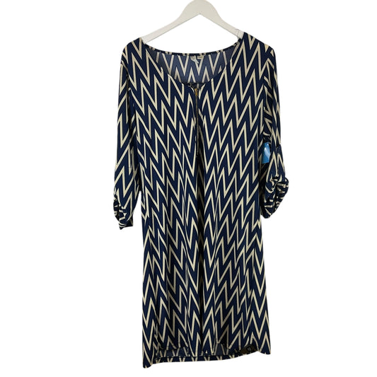 Dress Casual Midi By Tacera In Navy, Size: 1x