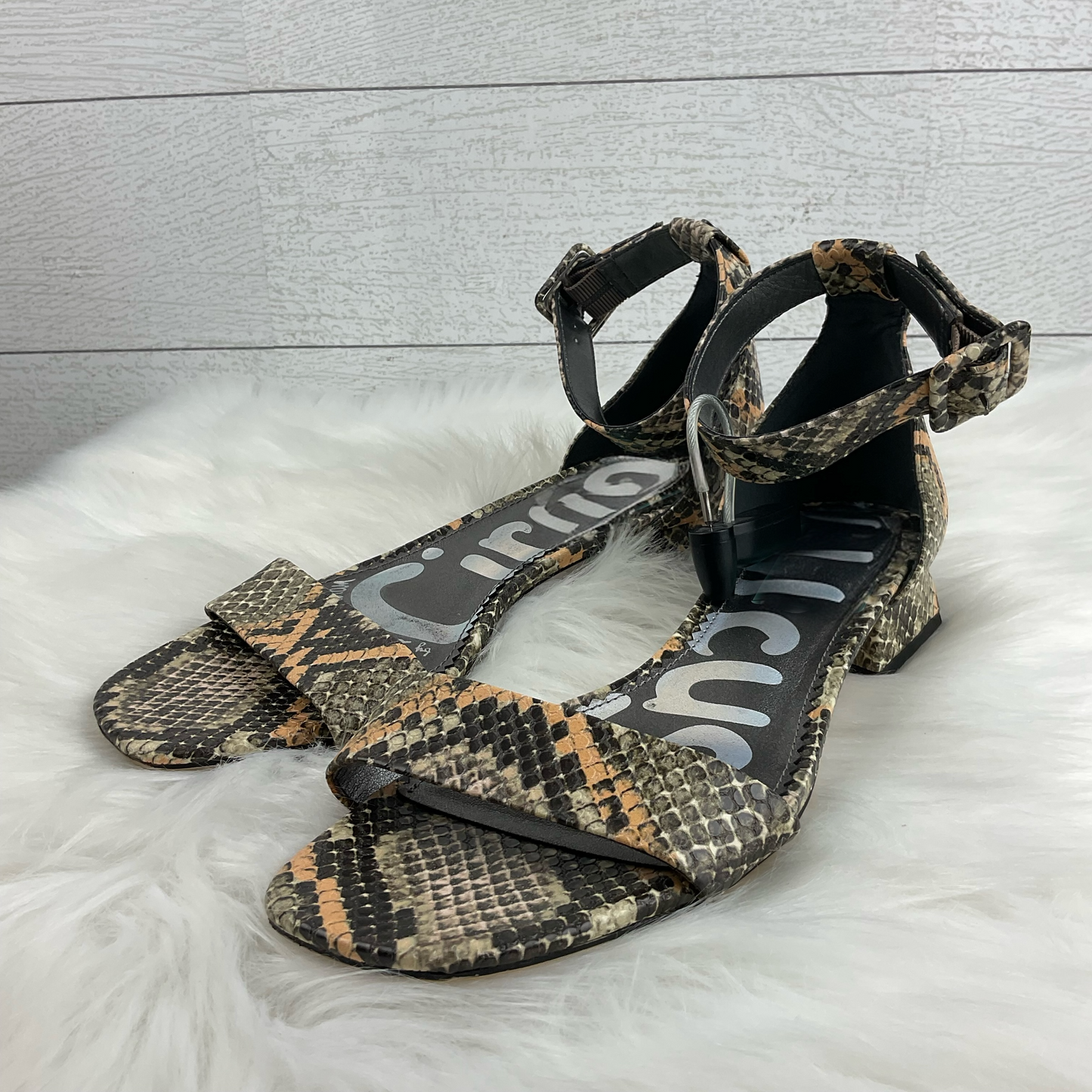 Shoes Heels Block By Sam Edelman In Snakeskin Print, Size: 7.5