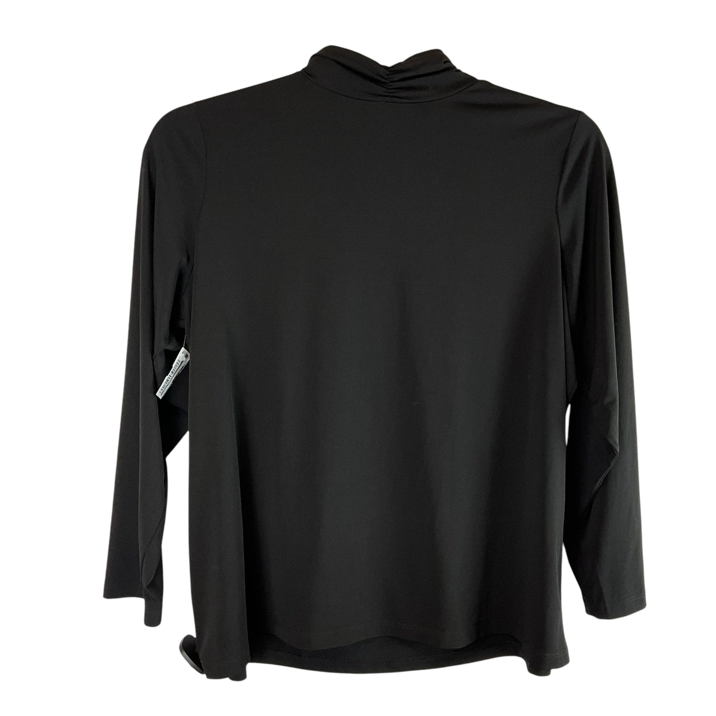 Top Long Sleeve Basic By Susan Graver In Black, Size: 1x