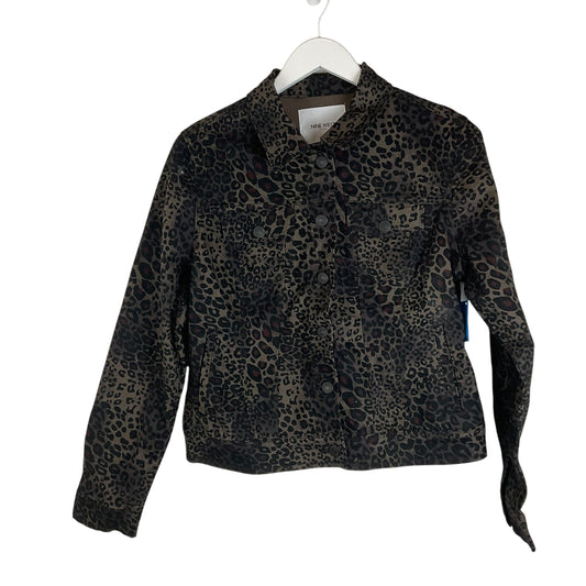 Jacket Denim By Nine West In Animal Print, Size: M